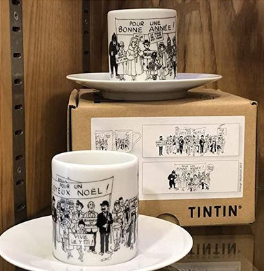 Tintin Espresso Cups and Saucer (Set of 2) - Tintin - Home_French Nostalgia - Tintin - ttespressocupsandsaucer2