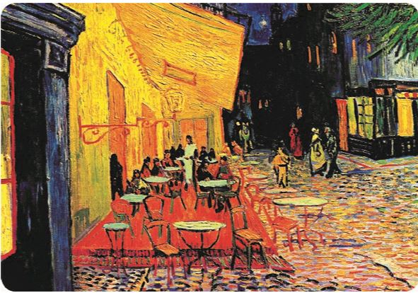 Van Gogh's Cafe du Terrace Placemat - NEW ITEM Placemats French Nostalgia Brand_French Nostalgia Home_French Nostalgia Home_Placemats New Arrivals vAN_GOGH_CAFE_TERRACE
